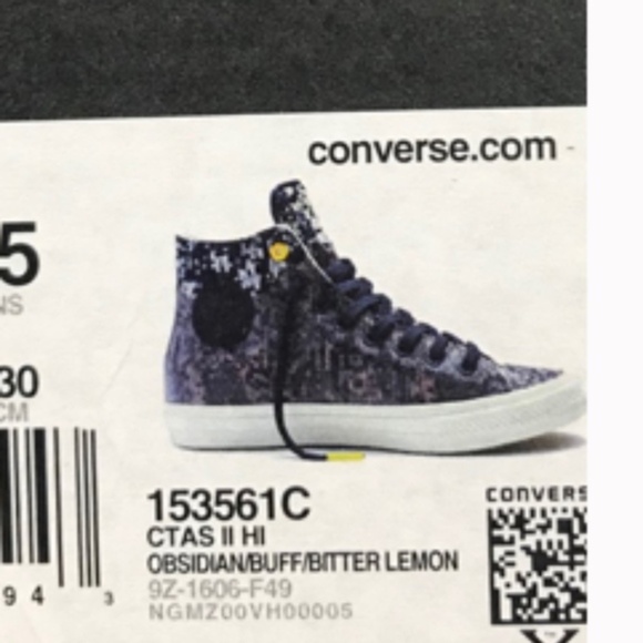 Converse Ctas ll Hi Obsidian Buff Bitter Lemon‎ Shoes